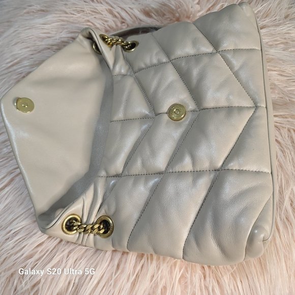 YSL Lou Puffer Shoulder Bag in Quilted Leather - Picture 3 of 8
